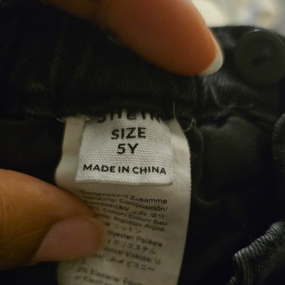 SHEIN Charcoal Trousers for Kids